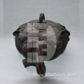 Stone carved teapot Large pumpkin pot